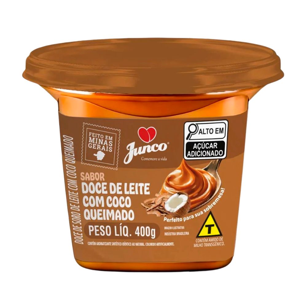 Recheio Junco Doce de Leite com Coco Queimado 400g-1- Recheio Junco Doce de Leite com Coco Queimado 400g-1-